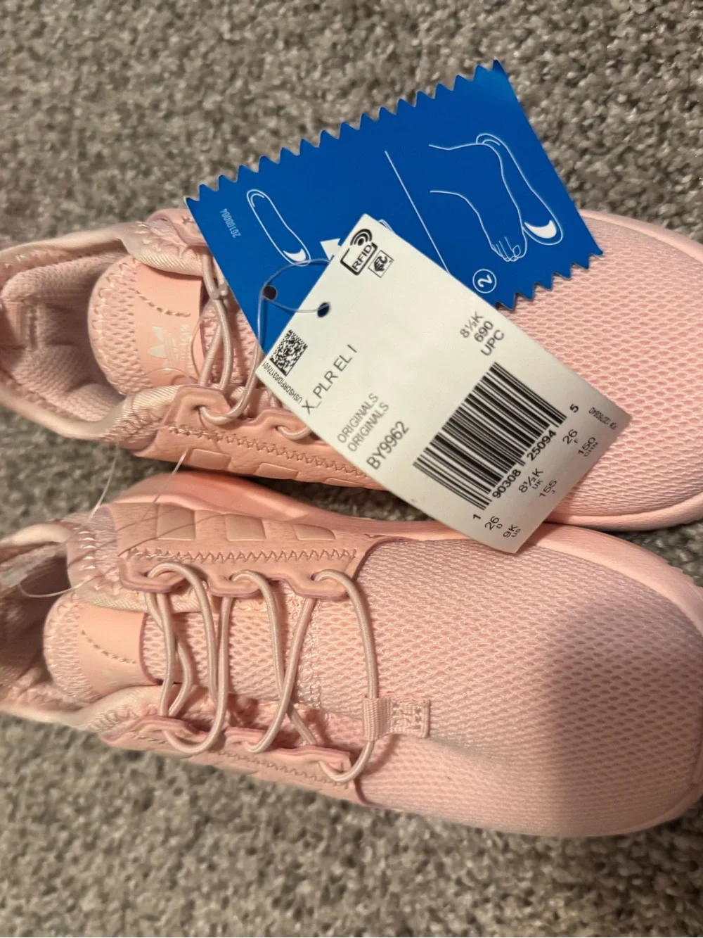 adidas Kids Pink Mesh Lace-Up Sneakers